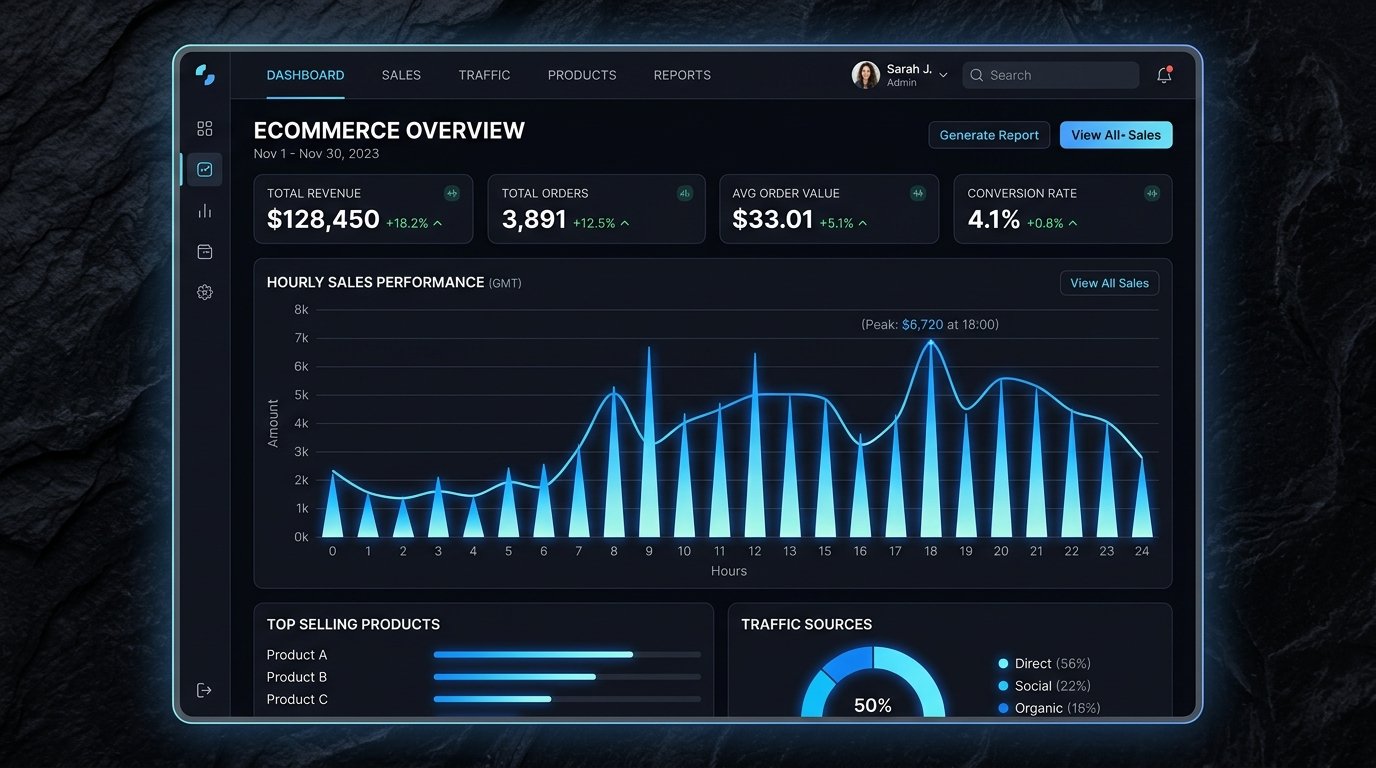 GA4 E-Commerce Funnel Analytics Dashboard